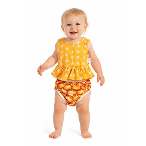 Toddler Girl’s Reusable Swim Diaper & Matching Swim Top Set – Size L – NIP